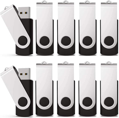 USB 3.0 Flash Drive, KEXIN 16 GB Flash Drive 3.0 16GB Thumb Drive Bulk Jump Drive Memory Stick Zip Drive, Black 10 Pack