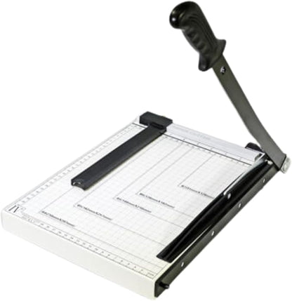 Printfinish Guillotine Paper Cutter - 12" Heavy Duty Paper Cutter with Scoring Board - Paper Slicer with Adjustable Positioning Ruler - Perfect Paper Trimmer and Cardstock Cutter for Office