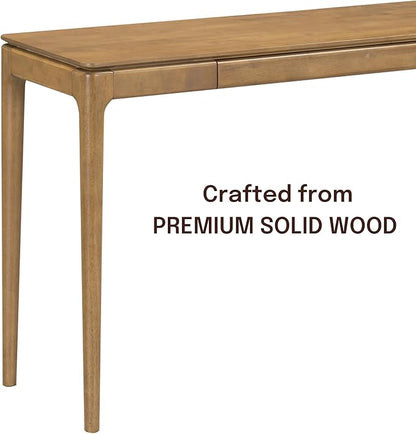 NTC Mingle Console 47 Inch Modern Design, Rectangular Dinner Table for Dining Room, Living Room Furniture, Effortless Assembly - Teak Look