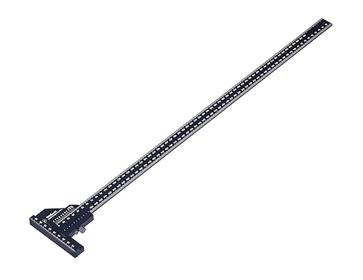 Scriber Gauge – Precision Marking Tool, Measuring Ruler, Layout Square, Thickness Gauge, CNC Aluminum Woodworking Tool for Joinery, Framing, Cabinet - Professional Classic Model (600mm)