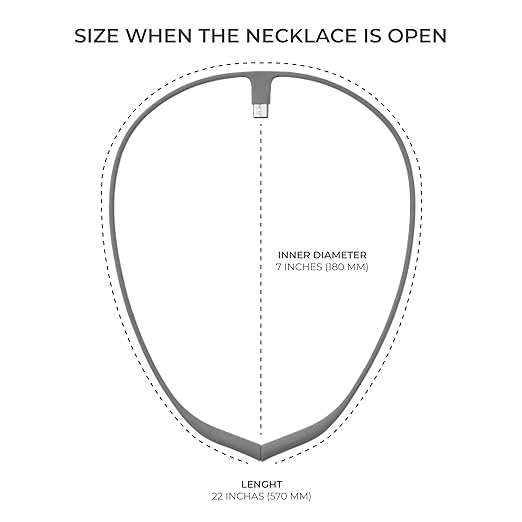 Upright Magnetic Necklace (Necklace Only) for GO S and GO 2 Posture Corrector Trainer (Gray)