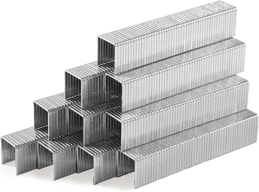 Heavy Duty T50 1/2 inch Length Staples 700-Count, 3/8" Crown 20 Gauge Galvanized, for Pneumatic, Electric, manual T50 Stapler Gun