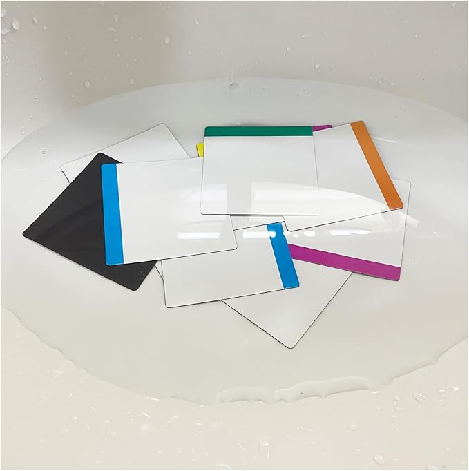 4X4 Dry Erase Sticky Notes Magnets,Squae Message Pads for Office,to Do List in Kitchen,Family Chore Chart with Sign Visual Colors 24 Pieces