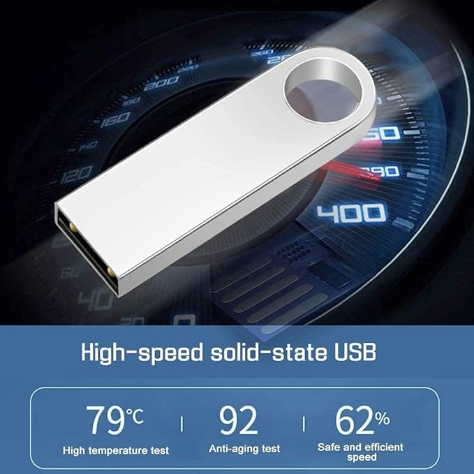 Generic USB Memory (5 Pack Metal USB Silver, 64GB)