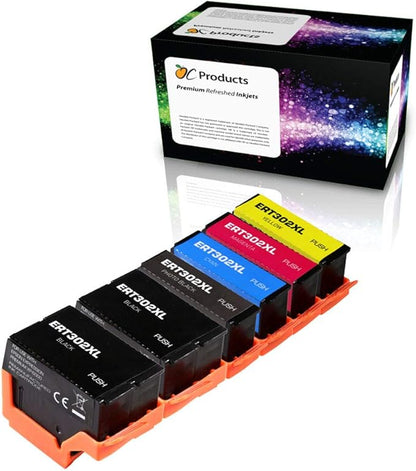 Remanufactured Ink Cartridge Replacement 6 Pack for Epson 302 302XL for Expression Premium XP-6000 XP-6100