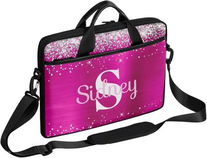Custom-Laptop-Bag 15 Inch with Name Photo Personalized-Computer-Shoulder-Case Briefcases for Women Men Business