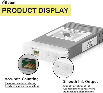 High Yield PFI-030 PFI030 Ink Cartridges Replacement for Canon PFI-030MBK PFI-030BK PFI-030C PFI-030M PFI-030Y Ink Tank Cartridge Compatible for Canon ImagePrograf TA-20 TA-30 Printer