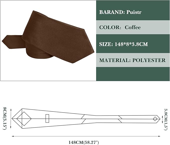 Men's Ties Solid Pure Color 3.15" (8CM) Necktie Plain Formal Business Wedding Black Ties For Men