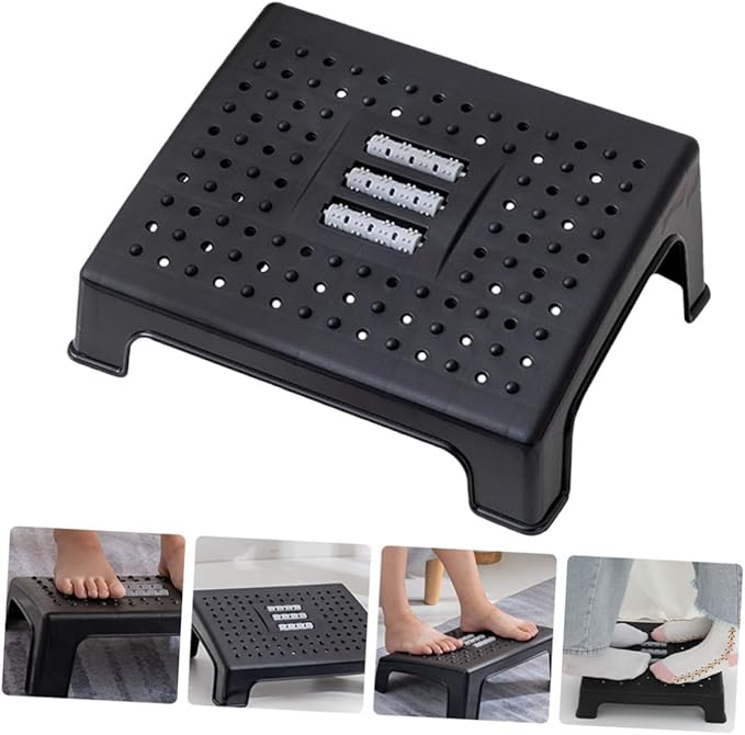 Non-Slip Footstool Under Desk Foot Rest for Office and Home Ergonomic Leg Support Stool to Leg Pressure and Comfort and Stable Design