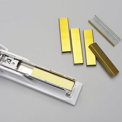 NatSumeBasics 6000 Pure Gold Staples Yellow Colored Staples for 26/6 Standard Stapler Refill Staple, School Office Supplies Accessories (Yellow)