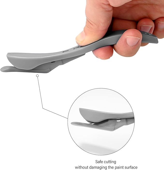 Gomake Wrapping Paper Cutter 3PCS Gift Wrap Cutter,Concealed Blade Safety Knife with 10 Replaceable Blade for Birthday Paper Gift Wrapping Paper Roll Cutter and Christmas Wrapping Paper Cutter Tool