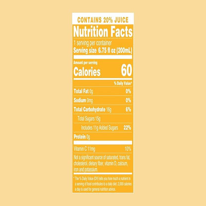 AriZona Mucho Mango Drink, 6.75 fl oz Tetra Box (Pack of 32)
