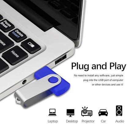 Generic10 X 8 GB USB Flash Drive USB 2.0 Thumb Drive Memory Pen Stick Jump Drive Keychain Design (10Pack Blue, 8GB)