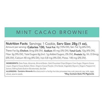 Love + Chew Superfood Soft Baked MINI Cookies, Chocolate Lover Variety, Plant Based Cookie Made With Almonds and Dark Chocolate for Kids and Adults, Vegan Snacks, Gluten Free, Paleo, Non GMO, 18 Pack