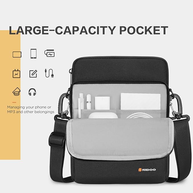 NIDOO 10 inch Laptop Sleeve Carrying Bag Shoulder Case for 10.9" 11" iPad Air M3 M2/ 11" iPad Pro 2025/10.9" 10.2" 11 inch iPad/ 10.5" Samsung Galaxy Tab A8 S8 / 10.4" HUAWEI / 10.6" Lenovo Handle