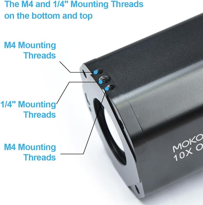 MOKOSE USB HDMI Video Camera Webcam 10X Optical Zoom Full HD 1080p Laser Detection Auto Focus and Remote Control for Conference Live Streaming Business Education Medical Teaching