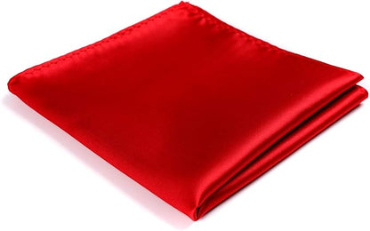 Mens Solid Satin Mens Tie With Hanky,Handmade Neckties For Men