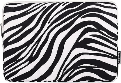 Laptop Sleeve 14 Inch,Waterproof Protective Notebook Case Briefcase Carrying Bag Compatible with MacBook,Acer,Asus, Dell,Lenovo,Microsoft,HP Laptop Cover (Zebra, 15 inch)
