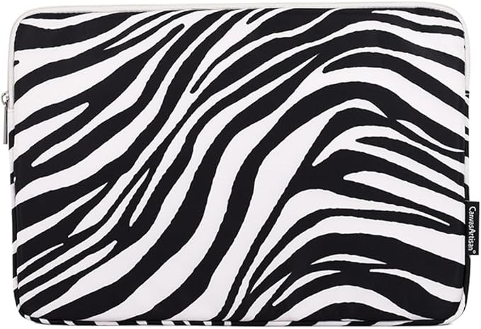 Laptop Sleeve 14 Inch,Waterproof Protective Notebook Case Briefcase Carrying Bag Compatible with MacBook,Acer,Asus, Dell,Lenovo,Microsoft,HP Laptop Cover (Zebra, 13 inch)