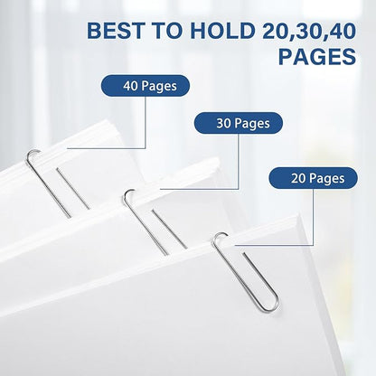 4500 Pcs Paper Clips Bulk Paperclips Medium: 1.3 Inches Paper Clip for Office Supplies Paperwork Students School Home, Paperclip Metal Clips for Paper, 750 Pcs x 6 Boxes, Silver