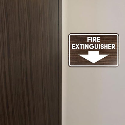 Signs ByLITA Classic Framed Fire Extinguisher (Red) - Medium