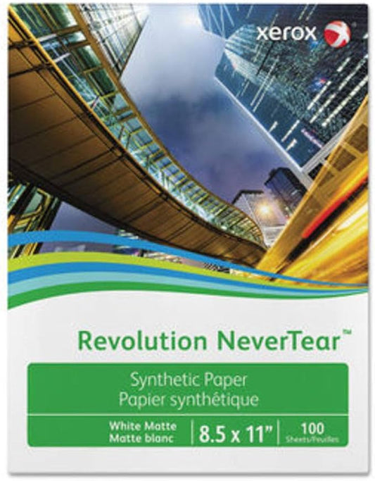 Limited Papers (TM) Performance Never Tear Digital Polyester Paper, 8.5" x 11", White. (1200 sheets, 8 mil)