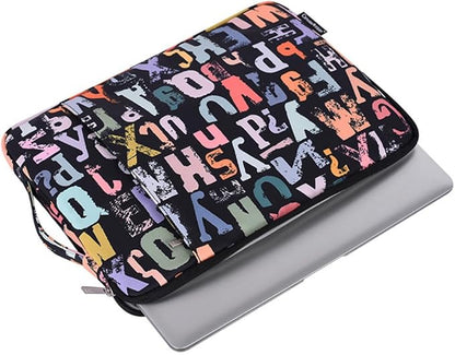 Laptop Sleeve 14 Inch,Waterproof Protective Notebook Case Briefcase Carrying Bag Compatible with MacBook,Acer,Asus, Dell,Lenovo,Microsoft,HP Laptop Cover (Letters, 13 inch)