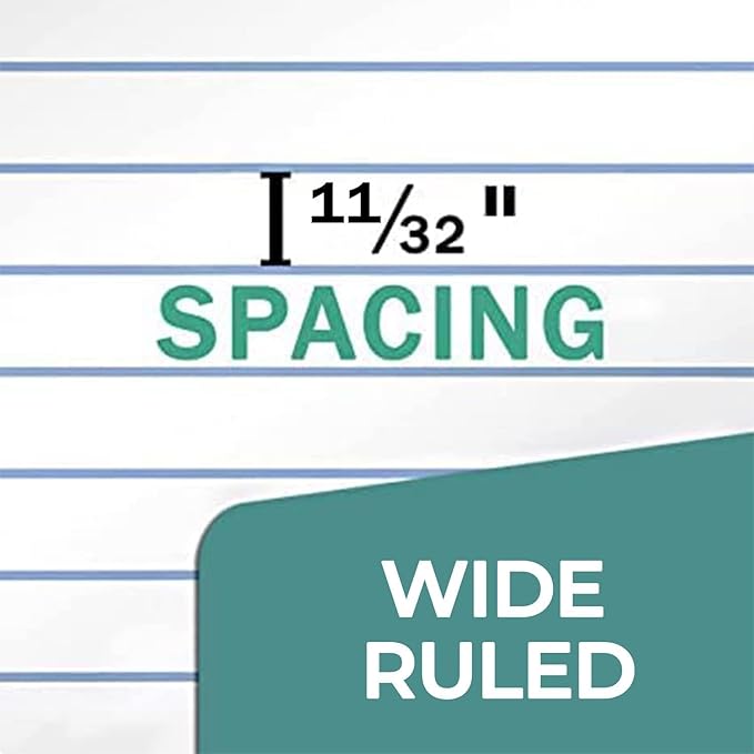 Rosmonde 1152 Pack (Pallet) Loose Leaf Paper Bulk, 172800 Sheets, Wide Ruled, 150 Sheets/Pack, 8 x 10.5", Pallet of Filler Paper, 3 Hole Punched, 56 Gsm Thick Paper, School & Office, 4-7 Days Transit