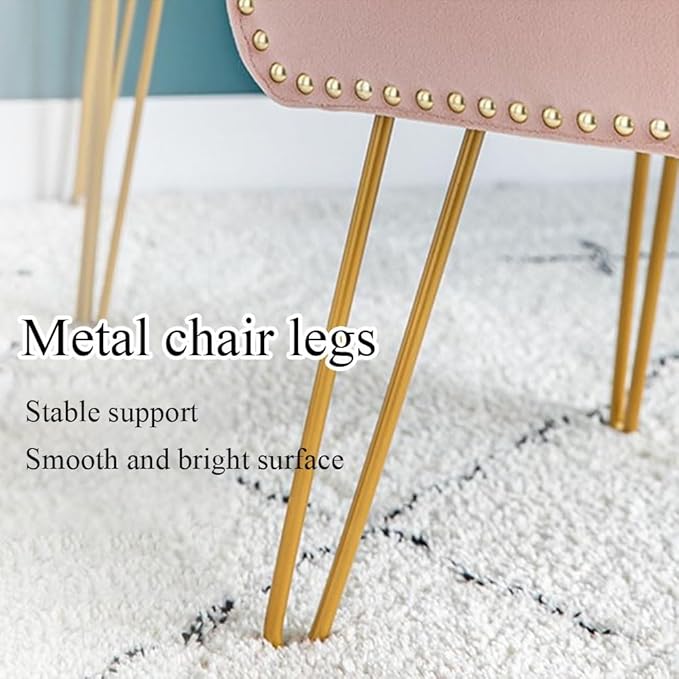 Square Vanity Stool with Storage, Modern Vanity Chairs with Furry Padded Seat, Stylish Foot Stool for Living Room, Makeup Stool for Bedroom