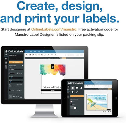2 x 1 Rectangle Barcode Labels - Pack of 200,000 Labels, 5,000 Sheets - Inkjet/Laser Printer - Online Labels