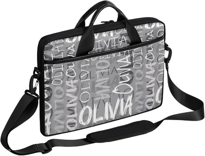Custom-Laptop-Bag 15 Inch with Name Photo Personalized-Computer-Shoulder-Case Briefcases for Women Men Business