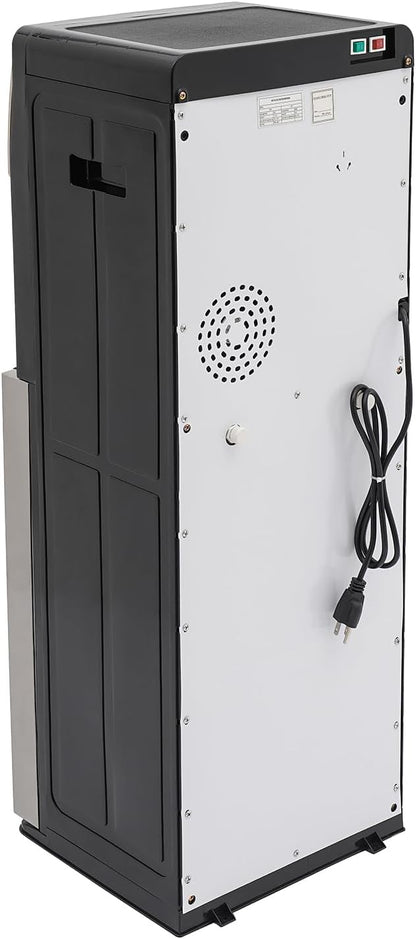 TFCFL Bottom Loading Water Cooler Dispenser with 3 Temperature Settings of Hot, Cold, Room Water, Home Standing Water Dispenser, Hot and Cold Water Dispenser (Silver Grey)