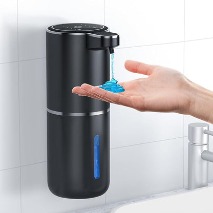 Automatic Soap Dispenser Touchless Automatic Liquid Soap Dispenser 4 Adjustable 1200mAh Soap Dispensing Levels Wall Mount for Kitchen and Bathroom