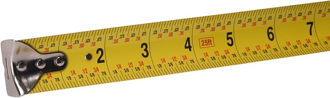 Century Drill & Tool 72825 Big Blue Tape Measure, 25-Foot