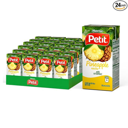 Petit Pineapple Nectar, 200 ml (Pack of 24) – Refreshing Tropical Fruit Beverage