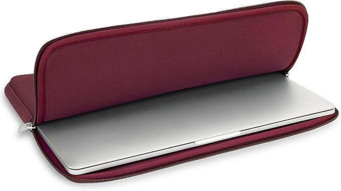 RAINYEAR 13 Inch Laptop Sleeve Compatible with 13.3" MacBook Air/Pro M1 M2 M3 M4 A3240 A3113 A2681 A2337 A1932 A2179 A2338 A1706 A1708 Carrying Computer Bag Protective Cover Case (Red)