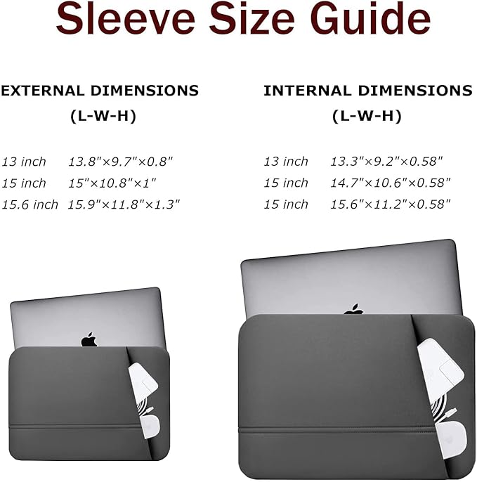 TEDNETGO 14 Inch Laptop Sleeve, Waterproof Protective Case Cover for Apple MacBook Pro 2022, Upgrade 13 Inch, Grey
