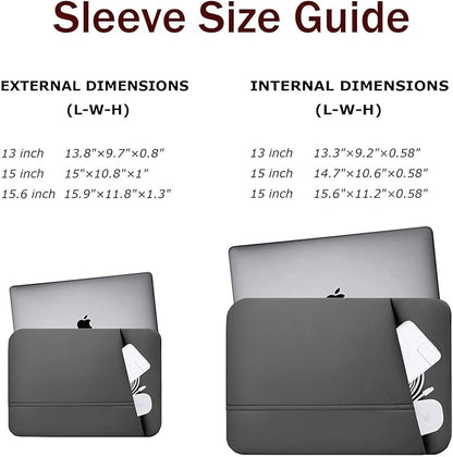 TEDNETGO 14 Inch Laptop Sleeve, Waterproof Protective Case Cover for Apple MacBook Pro 2022, Upgrade 13 Inch, Grey