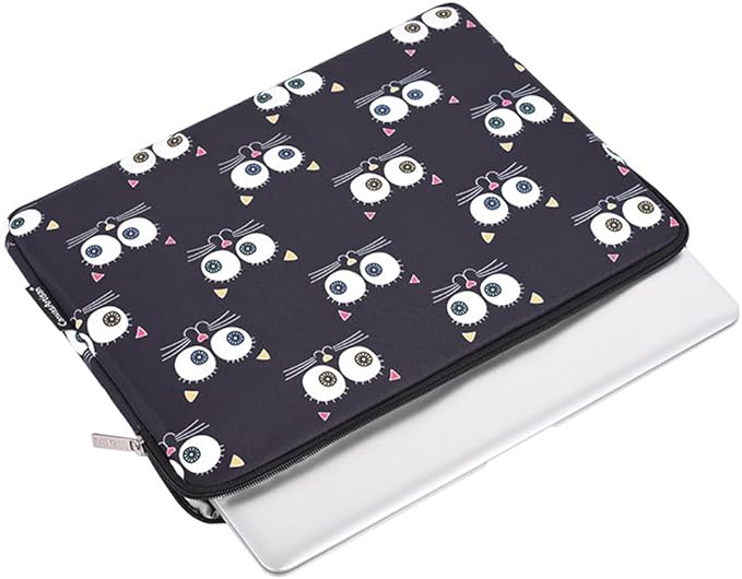 Laptop Sleeve 14 Inch,Waterproof Protective Notebook Case Briefcase Carrying Bag Compatible with MacBook,Acer,Asus, Dell,Lenovo,Microsoft,HP Laptop Cover (Cat, 14 inch)