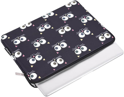 Laptop Sleeve 14 Inch,Waterproof Protective Notebook Case Briefcase Carrying Bag Compatible with MacBook,Acer,Asus, Dell,Lenovo,Microsoft,HP Laptop Cover (Cat, 14 inch)