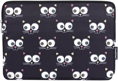 Laptop Sleeve 14 Inch,Waterproof Protective Notebook Case Briefcase Carrying Bag Compatible with MacBook,Acer,Asus, Dell,Lenovo,Microsoft,HP Laptop Cover (Cat, 14 inch)