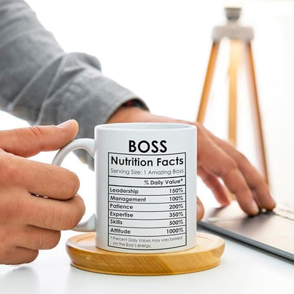 Breezy Valley Boss Coffee Mug, Best Boss Christmas Birthday Gifts for Women Men Funny, Happy Boss Day Appreciation Gifts Ideas, Office Boss Lady Mug Gifts