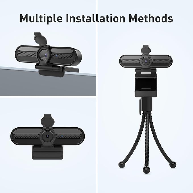 saylas 2K Webcam with Microphone, FHD Streaming Camera with 2K/1080P, 78°FOV, Privacy Cover, Plug & Play USB Web Cam, Autofocus, Webcam for PC, Computer Web Camera for Laptop, Desktop, Mac
