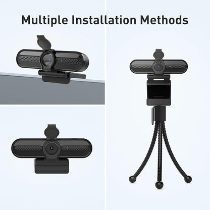 saylas 2K Webcam with Microphone, FHD Streaming Camera with 2K/1080P, 78°FOV, Privacy Cover, Plug & Play USB Web Cam, Autofocus, Webcam for PC, Computer Web Camera for Laptop, Desktop, Mac