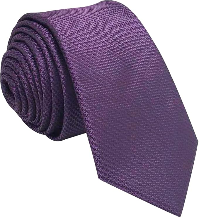 Mens Solid Neckties,2.36'' Wide Slim Tie For Men With Gift Box