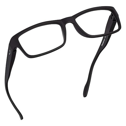 Readerest 0.75 Blue Light Reading Glasses - Lightweight Computer Glasses - Eye Strain, UV Glare Protection (Black)