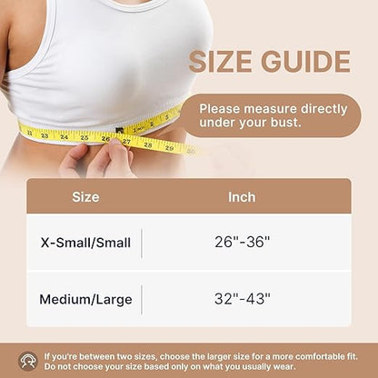 Fit Geno Posture Corrector for Women: Adjustable Lightweight Upper Back Brace for Neck Shoulder & Upper Back Pain Relief - Improve Posture Correct Hunchback Slouching Kyphosis Invisible Under Clothes (M/L Under Bust 32"-45")