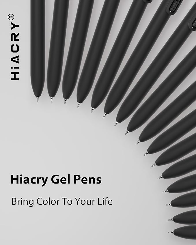 Fidget Gel Pens 16 Pack - 0.7mm Fine Point Black Ink, Smooth Writing Pens, Quick-Dry Black Ink for Journaling, School & Office Supplies, Long Lasting Aesthetic Pens, Gift for Man (16 Count)