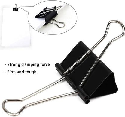Extra Large Binder Clips 2.4 Inch (20 Pack), Upgrade Big Clips Paper Clamps for Office and Home Supplies, Black