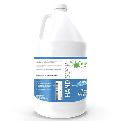 GreenFist Foaming Hand Soap Refills Ocean Mist Scent Foam Refill, (1 Gallon)